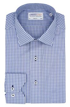 Lorenzo Uomo是什么牌子, Lorenzo Uomo | Gingham Print Trim Fit Dress Shirt商品图片 4.3折