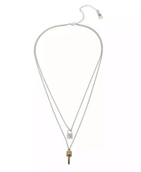 Steve Madden | Padlock Key Layered Necklace,商家Macy's,价格¥126