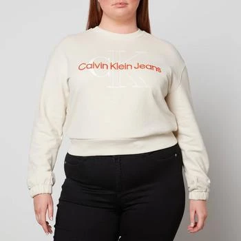 Calvin Klein | Calvin Klein Jeans Plus Logo Embroidery Cotton-Jersey Sweatshirt 6折