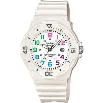 Casio | Women's White Resin Strap Watch 34mm,商家Macy's,价格¥311