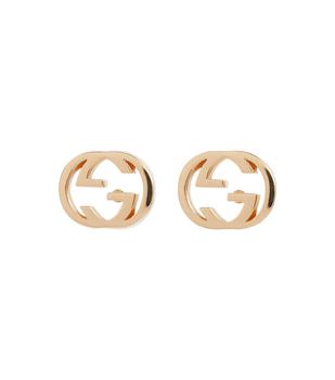 推荐Interlocking G 18kt gold earrings商品