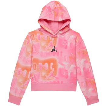 Jordan | Essentials All Over Print Boxy Sweatshirt (Little Kids/Big Kids) 