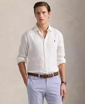 Ralph Lauren | 男士经典版型亚麻衬衫 多款配色,商家Macy's,价格¥1021
