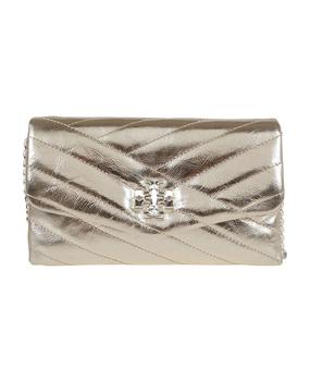 tory burch kira链条包, Tory Burch | Kira Chevron Metallic Chain Wallet商品图片 