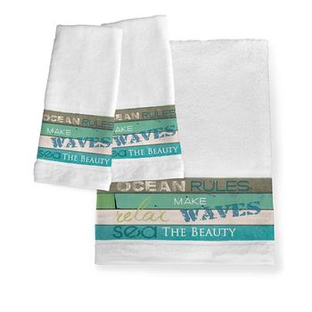 商品Laural Home | Ocean Rules Bath Towel,商家Macy's,价格¥381图片