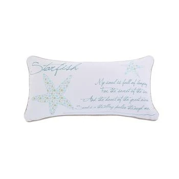 Levtex | Del Rey Metallic Starfish Decorative Pillow, 12" x 24",商家Macy's,价格¥302