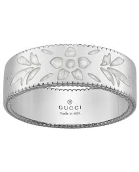 Gucci | Gucci Icon Blooms 18kt White Gold with White Enamel Flower Petal Size 6.75 Women's Ring YBC434525003014,商家WatchMaxx,价格¥5915