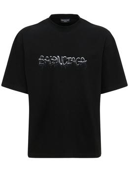 Balenciaga | Printed Cotton Jersey T-shirt商品图片,