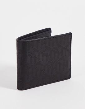 Tommy Hilfiger | Tommy Hilfiger monogram leather wallet in black商品图片,