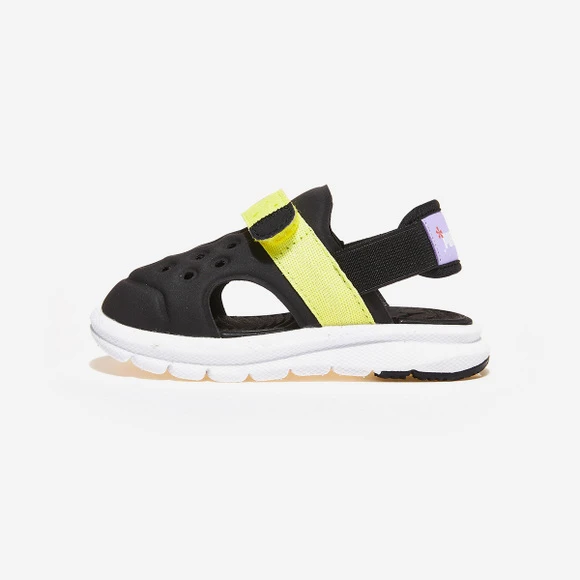 Puma | 【Brilliant|包邮包税】彪马 Puma Evolve Sandal Spongebob AC Inf 儿童  凉鞋 沙滩鞋 运动凉鞋 拖鞋  PKI39119101 PUMA Black-Lucent Yellow-PUMA White-Vivi 3.9折×额外9折, 包邮包税, 独家减免邮费, 额外九折