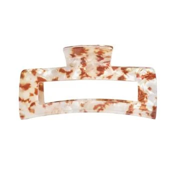 Kitsch | Women's Eco-Friendly Jumbo Rectangle Hair Clip In Brown,商家Premium Outlets,价格¥112