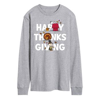 AIRWAVES | Men's Peanuts Happy Thanksgiving Long Sleeve T-shirt商品图片,