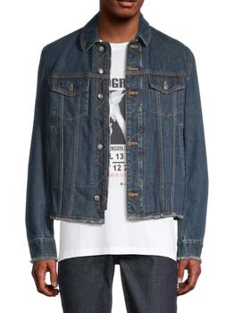 商品Faux Shearling-Lined Denim Jacket,商家Saks OFF 5TH,价格¥584图片