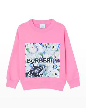 burberry卫衣, Burberry | Girl's Dutch Floral Graphic Sweatshirt, Size 3-14商品图片 4.8折