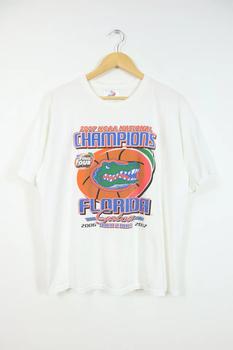 推荐Vintage Florida Basketball Back to Back NCAA National Champions Tee商品