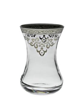商品Set of 6 Tea Cups with Silver Design图片