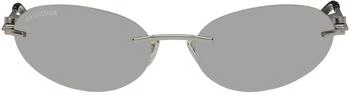 推荐Silver Rimless Sunglasses商品