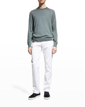Brioni价格, Brioni | Men's Cashmere-Silk Crewneck Sweater商品图片 