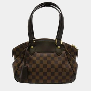 [二手商品] Louis Vuitton | Louis Vuitton Brown Canvas Damier Ebene Verona PM  Shoulder Bag 独家减免邮费