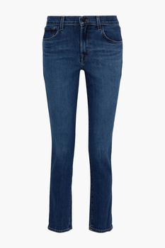 推荐Ruby 30 high-rise slim-leg jeans商品