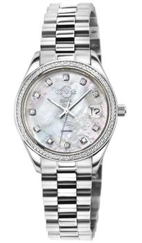 推荐GV2 Women's Turin Diamond, White MOP DIal, Stainless Steel Watch商品