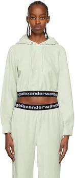 Alexander Wang | Gray Cropped Hoodie 5.9折