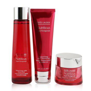 小棕瓶100ml真假, Estée Lauder | - Nutritious Super-pomegranate Overnight Radiance Collection: Cleansing Foam 125ml+lotion Intense Moist 200ml+night Creme 50ml 3pcs商品图片 6.9折