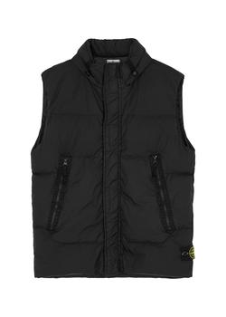 推荐KIDS Black quilted shell gilet (10-12 years)商品