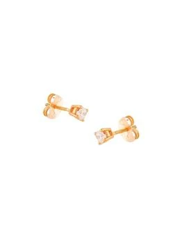 Saks Fifth Avenue | Girl's 14K Yellow Gold & Cubic Zirconia Stud Earrings,商家Saks OFF 5TH,价格¥1245