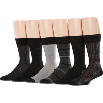 商品Perry Ellis Portfolio Mens 6 Pack Speed Dry Crew Socks,商家BHFO,价格¥59图片