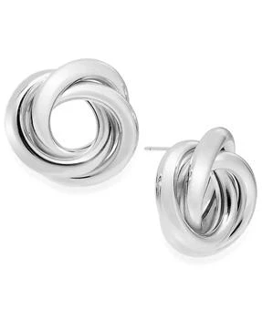 And Now This | Silver, Gold Plated Brass Interlocking Stud Earring,商家Macy's,价格¥206