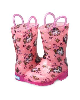 商品ZOOGS Unicorn Hearts Printed Light Up Rain Boot,商家Premium Outlets,价格¥124图片