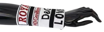 Dolce & Gabbana | Dolce & Gabbana Multicolor Wool Knit D&G Love Wristband Wrap,商家SEYMAYKA,价格¥656