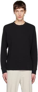 Theory | Black Mattis Long Sleeve T-Shirt商品图片,