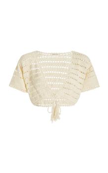 推荐Akoia Swim - Women's Samudra Cotton Cropped Top - Ivory - XS - Moda Operandi商品