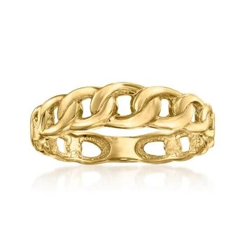 Ross-Simons | Ross-Simons 18kt Yellow Gold Curb-Link Ring,商家Premium Outlets,价格¥4007