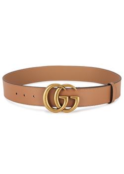 美国gucci皮带, Gucci | GG brown leather belt商品图片 