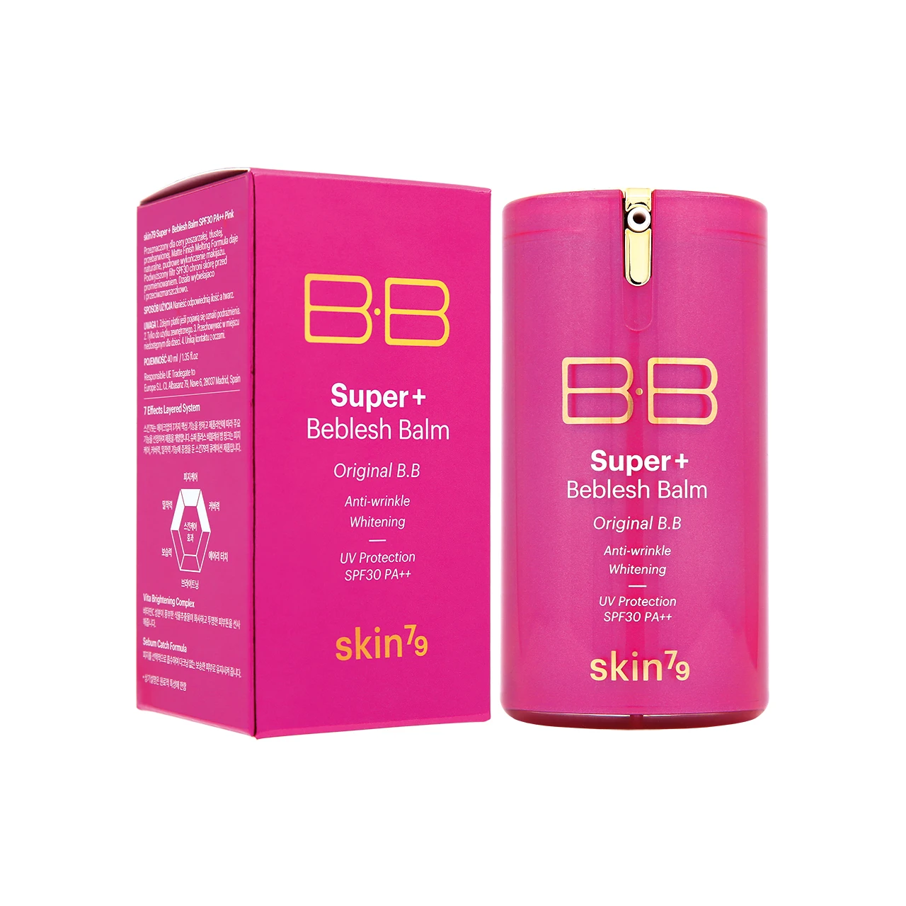 推荐Skin79 SPF30PA++三重功效BB霜 粉红 40毫升 40ml商品
