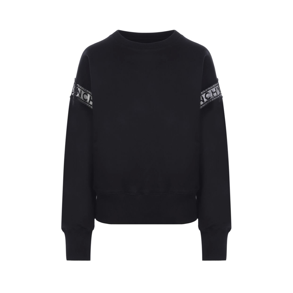 春装纪梵希卫衣, Givenchy | GIVENCHY 女士黑色棉质圆领卫衣 BWJ02Q3Z7Z-001商品图片 独家减免邮费