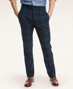 商品Brooks Brothers | Regent Regular-Fit Seersucker Pants, Black Watch Tartan,商家Brooks Brothers,价格¥736图片