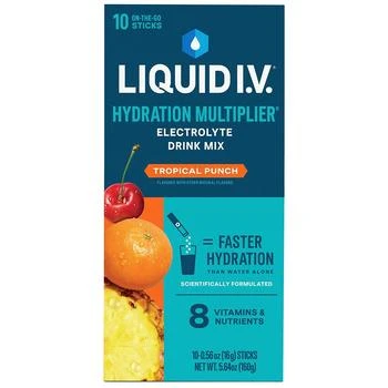 Liquid I.V. | Hydration Multiplier Powder Tropical Punch, 10ct,商家Walgreens,价格¥147