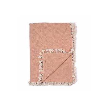 Crane Baby | Baby Girls 6 Layer Muslin Tassel Blanket,商家Macy's,价格¥222