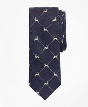 推荐男士野兔网格领带商品