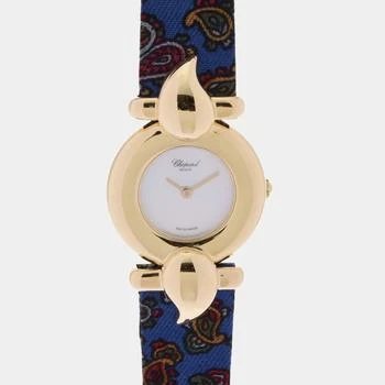 推荐Chopard White 18K Yellow Gold Casmir Women's Wristwatch 23 mm商品
