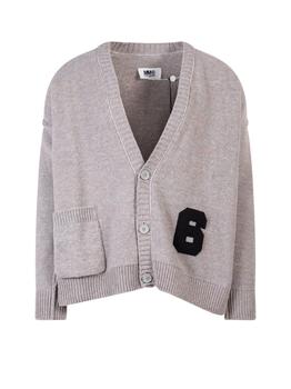 商品MM6 | MM6 Maison Margiela Distressed V-Neck Cardigan,商家Cettire,价格¥1665图片