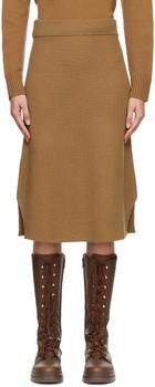 商品Max Mara | Brown Egizi Midi Skirt,商家SSENSE,价格¥793图片