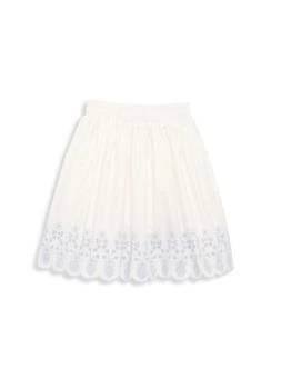 Self Portrait | Little Girl's Embroidered Skirt,商家Saks OFF 5TH,价格¥319