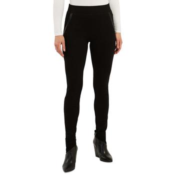 紧身裤男新款, BCX | Juniors' Faux-Leather-Trim Pull-On Pants商品图片 
