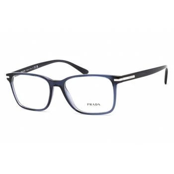 Prada | Prada Women's Eyeglasses - Blue Crystal Plastic Rectangular Frame | 0PR 14WV 08Q1O1 3.6折×额外9折x额外9.5折, 独家减免邮费, 额外九折, 额外九五折