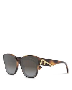 推荐Fendi First Square Sunglasses, 63mm商品